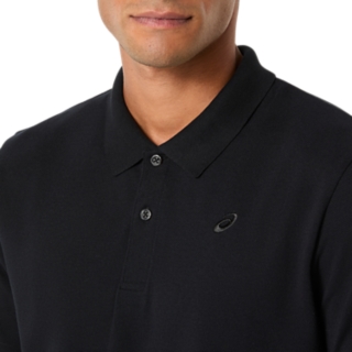 Image 4 of 5 of Men's PERFORMANCE BLACK ASICS COTTON BLEND POLO-SHIRT Men's Short Sleeve Shirts