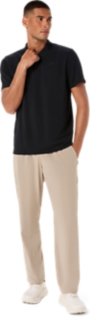 Image 5 of 5 of Men's PERFORMANCE BLACK ASICS COTTON BLEND POLO-SHIRT Men's Short Sleeve Shirts