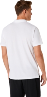 Image 2 of 6 of Men's BRILLIANT WHITE ASICS COTTON BLEND POLO-SHIRT Men's Short Sleeve Shirts