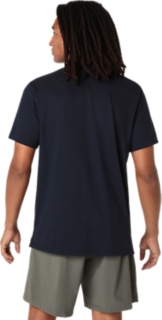 Image 2 of 6 of Men's MIDNIGHT ASICS COTTON BLEND POLO-SHIRT Men's Short Sleeve Shirts