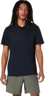 Alternative image view of ASICS COTTON BLEND POLO-SHIRT,  MIDNIGHT
