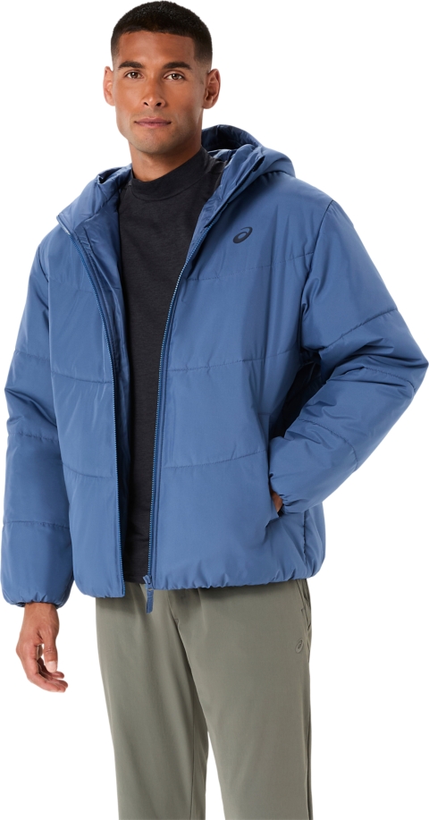 Мужская куртка ASICS Puffer, цвет: Grand Shark