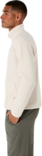 REFINED TEXTURE FLEECE HALF ZIP LONG SLEEVE TOP, Image 3 of 10