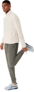 REFINED TEXTURE FLEECE HALF ZIP LONG SLEEVE TOP, Image 10 of 10