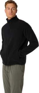 REFINED TEXTURE FLEECE FULL ZIP TOP, Image 3 of 8