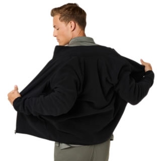 REFINED TEXTURE FLEECE FULL ZIP TOP, Image 6 of 8