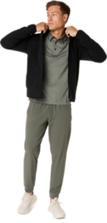 REFINED TEXTURE FLEECE FULL ZIP TOP, Image 8 of 8