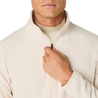 REFINED TEXTURE FLEECE FULL ZIP TOP, Image 4 of 7