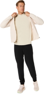 REFINED TEXTURE FLEECE FULL ZIP TOP, Image 7 of 7