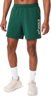 ASICS LOGO FLEECE 7IN SHORT, Jewel Green 1