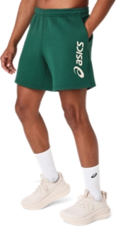 ASICS LOGO FLEECE 7IN SHORT, Jewel Green 3