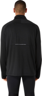 WAFFLE KNIT HALF ZIP, Black/Cobalt 2