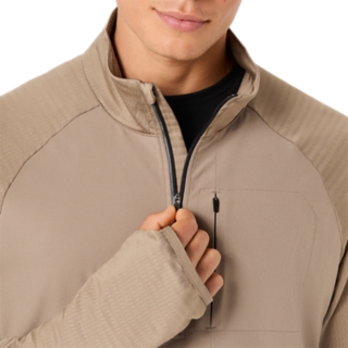 WAFFLE KNIT HALF ZIP, Image 5 of 8