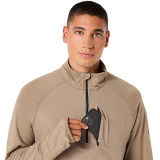 WAFFLE KNIT HALF ZIP, Image 6 of 8