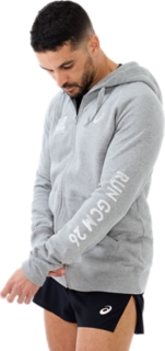 GCM26 ZIP THRU HOODIE , Heather Grey 3