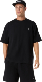Alternative image view of CLOUD GRAPHIC RELAXED TEE,  PERFORMANCE BLACK