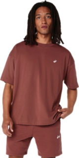 Alternative image view of CLOUD GRAPHIC RELAXED TEE,  RUSTED ROCK