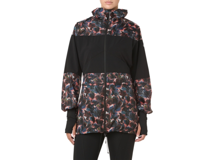 Liberty Print Hoodie Wind Jacket Performance Black Jackets