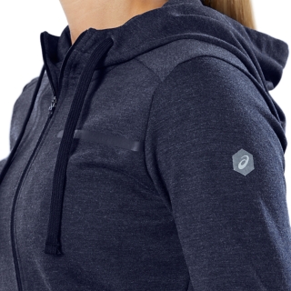 TAILORED FZ HOODY Women Peacoat Heather notdisplayed ASICS UK