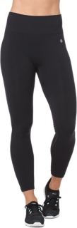 Seamless Cropped Tight | Performance Black Heather | Tights & Leggings ...