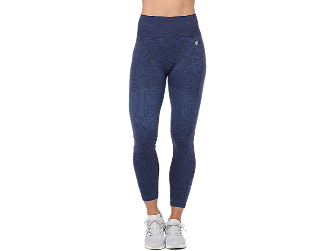 Seamless Cropped Tight | Peacoat Heather | Tights & Leggings | ASICS