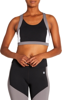 color block sports bra