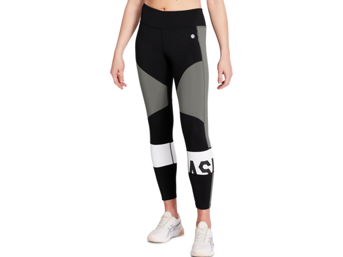 Color Block Cropped Tight 2 | Performance Black/Carbon | Tights & Leggings  | ASICS