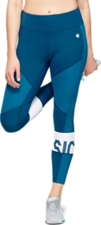 Color Block Cropped Tight 2, Mako Blue, Tights & Leggings