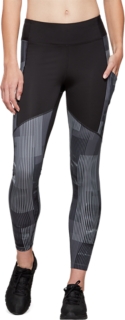 WOMEN'S Printed Train Legging, Performance Black/Lake Drive, Tights &  Leggings