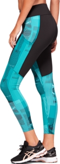 WOMEN'S Printed Train Legging  Performance Black/Ice Mint