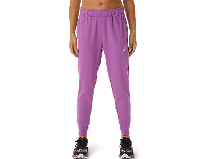 Image 1 of 7 of Women's Orchid/Lavender Glow ASICS BIG LOGO SWEAT PANT Women's Sports Pants