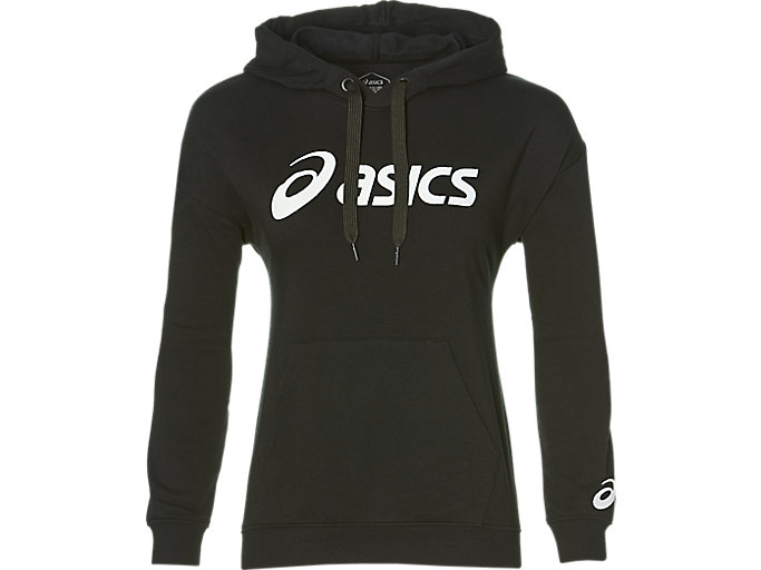 Image 1 of 2 of Mulher Performance Black/Brilliant White BIG ASICS OTH HOODIE Camisolas e Sweats — Mulher