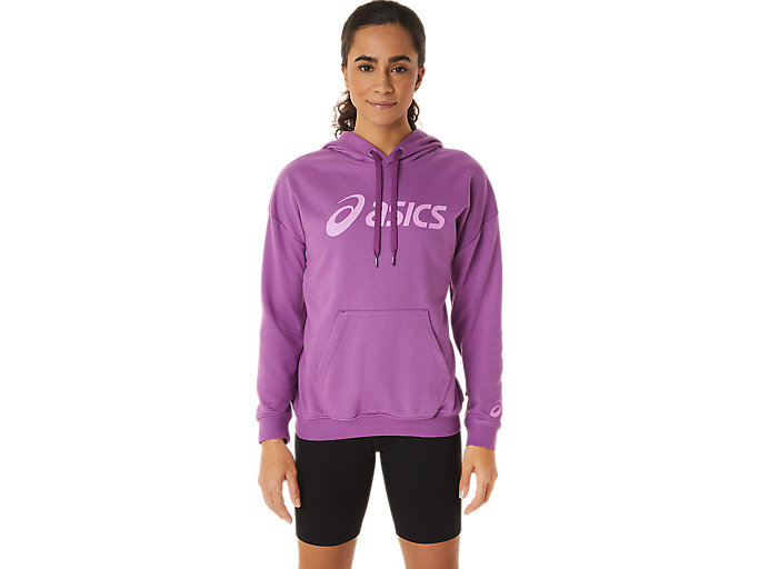 Image 1 of 9 of Women's Orchid/Lavender Glow BIG ASICS OTH HOODIE Women's Sports Long Sleeve Shirts