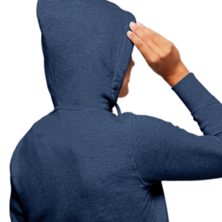 Women's SPORT KNIT HOOD, Grand Shark Heather, Long Sleeve Tops