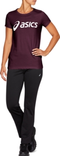 asics t shirt fille noir