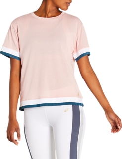 Alternative image view of W TOKYO SS TRAIN TOP, Ginger Peach/Magnetic Blue