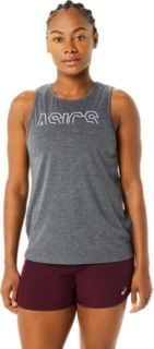 It's FRI-YAY Women's Fashion Sleeveless Muscle Workout Yoga Tank Top  Charcoal Grey Small 