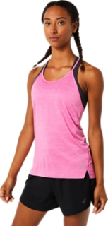 WOMEN'S STRAPPY TANK | Dragon Fruit Spacedye | Sleeveless Shirts | ASICS