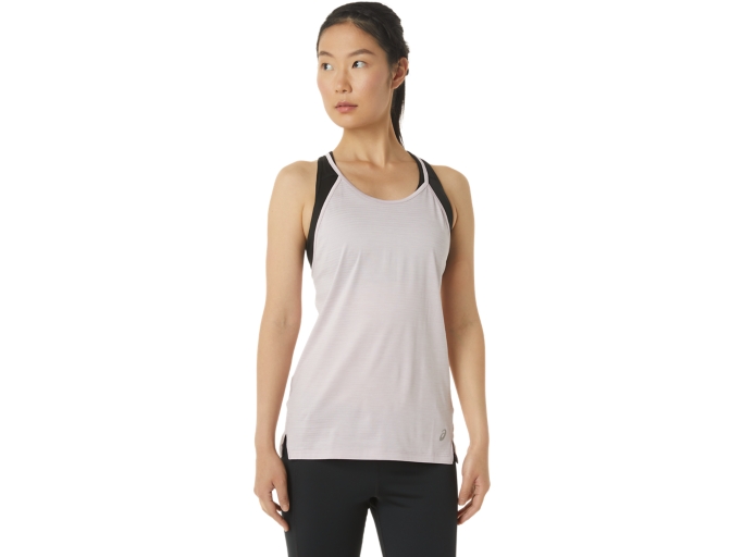 WOMEN'S STRAPPY TANK | Barely Rose Spacedye | Sleeveless Shirts | ASICS