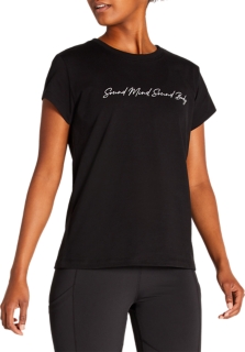 Alternative image view of GRAPHIC TEE I, Performance Black