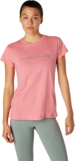 Alternative image view of GRAPHIC TEE I, Peach Petal