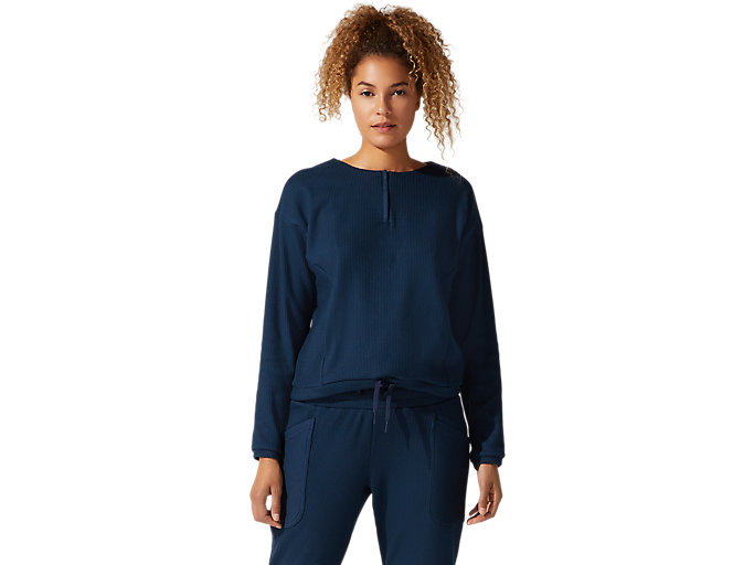 Women's SOFT STRETCH SWEAT TOP | French Blue | Jackets & Hoodies ...