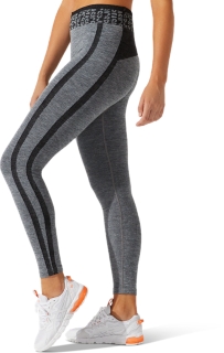 WOMEN'S SEAMLESS TIGHT, Performance Black/Graphite Grey, Tights & Leggings