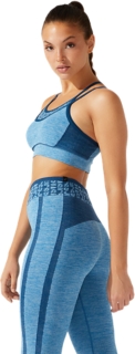 Women's GRAPHIC BRA, Reborn Blue, Sports Bras