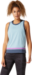 Buy CHKOKKO Colorblock Grey Women Sleeveless Sports Tank Top Online