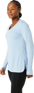 WOMEN'S LONG SLEEVE HEATHER TOP, Image 3 of 7