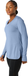 WOMEN'S LONG SLEEVE HEATHER TOP, Image 3 of 7