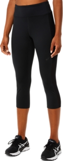 Sugar Pocket Womens capri Tights Sport Workout Trousers Yoga Pants Small(Black/Light  grey) 