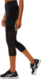 WOMEN'S KATE MESH CAPRI, Performance Black