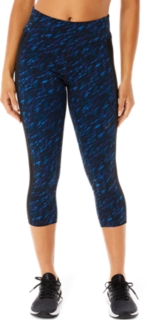 Capri Legging with Pockets - GRAPHIC BLUE